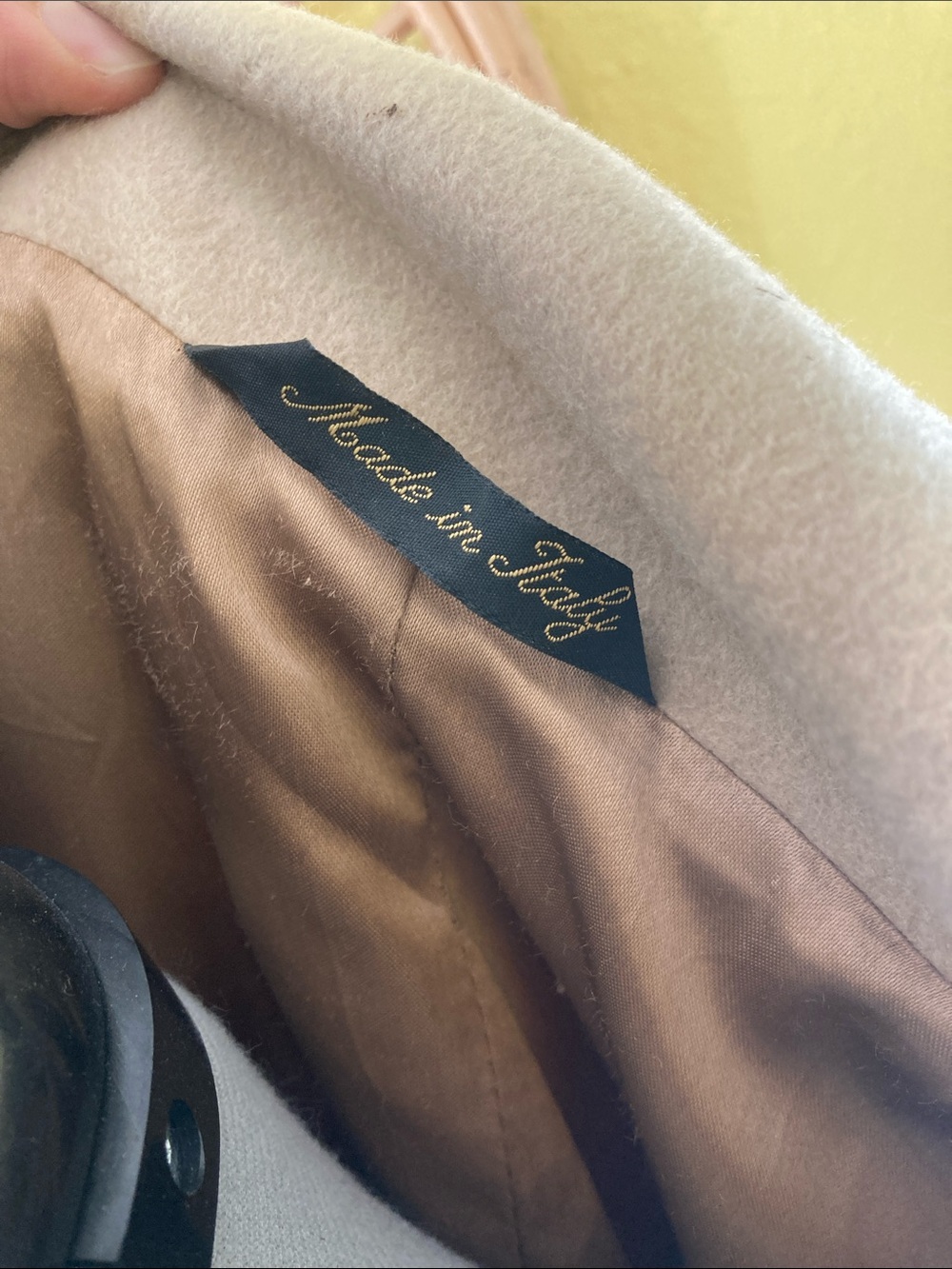 Vintage Valente Italian Wool Cashmere Men’s Overcoat - Picture 6 of 10